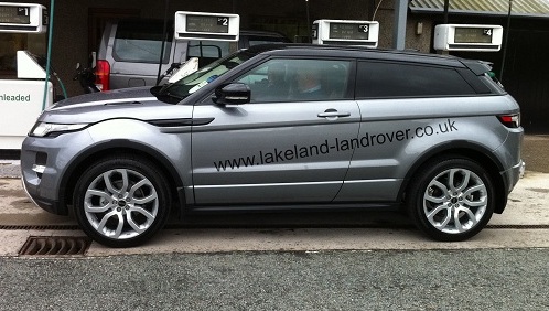 Range Rover Evoque vehicle signwriting