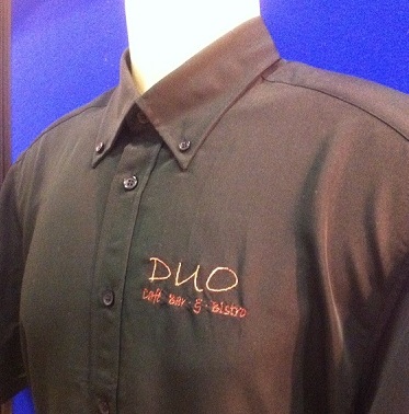 Duo Bar and Bistro Embroidery