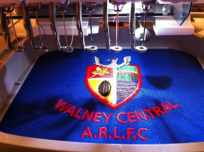 Walney Rugby Club Embroidery