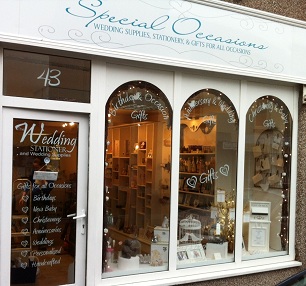 Wedding Stationer Special Occasions Window Signwriting